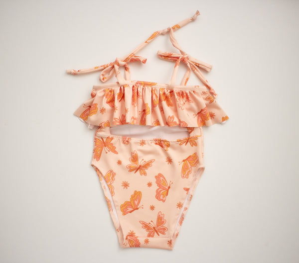 Retro Butterfly Cut-out Swimsuit